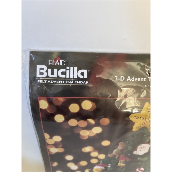 Bucilla 3-D Advent Christmas Tree Tabletop Kit New #84976 Advent Calendar - Picture 2 of 7